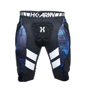 HK Army Crash Padded Shorts Mens S/M NWOT Blue Black Compression Paintball